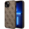 Чохол Guess 4G Metal Gold Logo для iPhone 14 Brown (GUHCP14SG4GFBR)