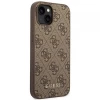 Чехол Guess 4G Metal Gold Logo для iPhone 14 Brown (GUHCP14SG4GFBR)