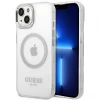 Чохол Guess Metal Outline для iPhone 14 Silver with MagSafe (GUHMP14SHTRMS)