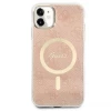 Чохол із зарядним пристроєм Guess 4G Print + Charger Set для iPhone 11 Pink with MagSafe (GUBPN61H4EACSP)