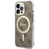 Чехол с зарядным устройством Guess 4G Print + Charger Set для iPhone 13 Pro Max Brown with MagSafe (GUBPP13XH4EACSW)