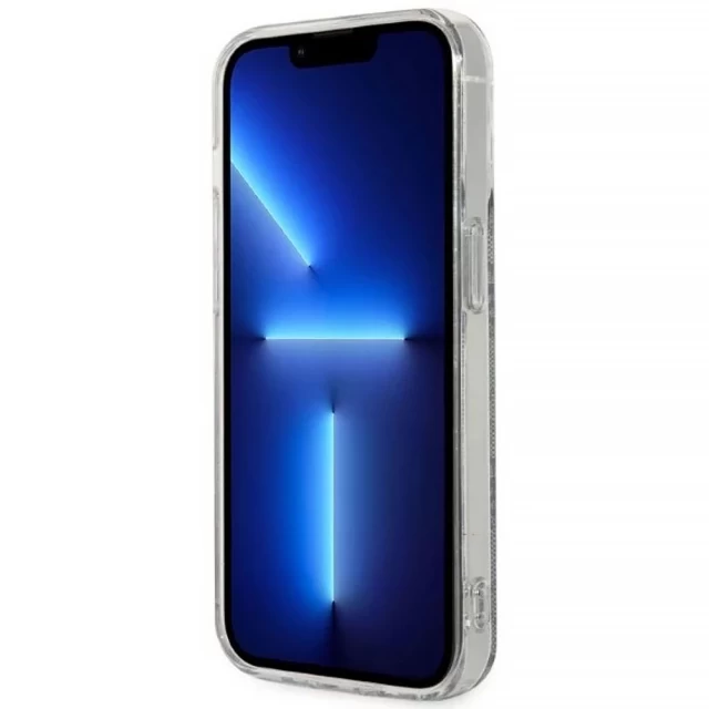 Чехол с зарядным устройством Guess 4G Print + Charger Set для iPhone 14 Pro Blue with MagSafe (GUBPP14LH4EACSB)