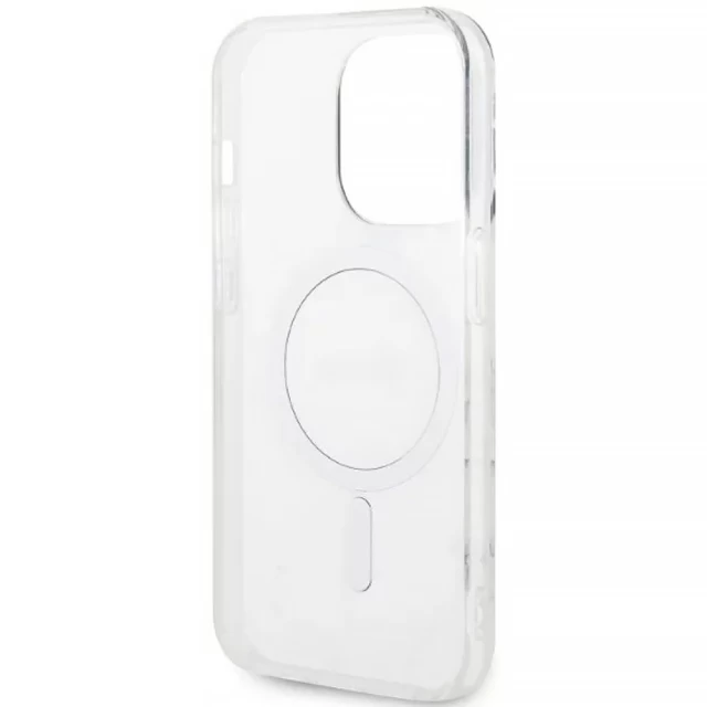 Чехол с зарядным устройством Guess Marble + Charger Set для iPhone 14 Pro Max White with MagSafe (GUBPP14XHMEACSH)