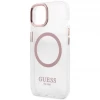 Чохол Guess Metal Outline для iPhone 13 Pink with MagSafe (GUHMP13MHTRMP)