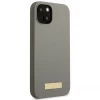 Чохол Guess Silicone Logo Plate для iPhone 13 mini Grey with MagSafe (GUHMP13SSPLG)