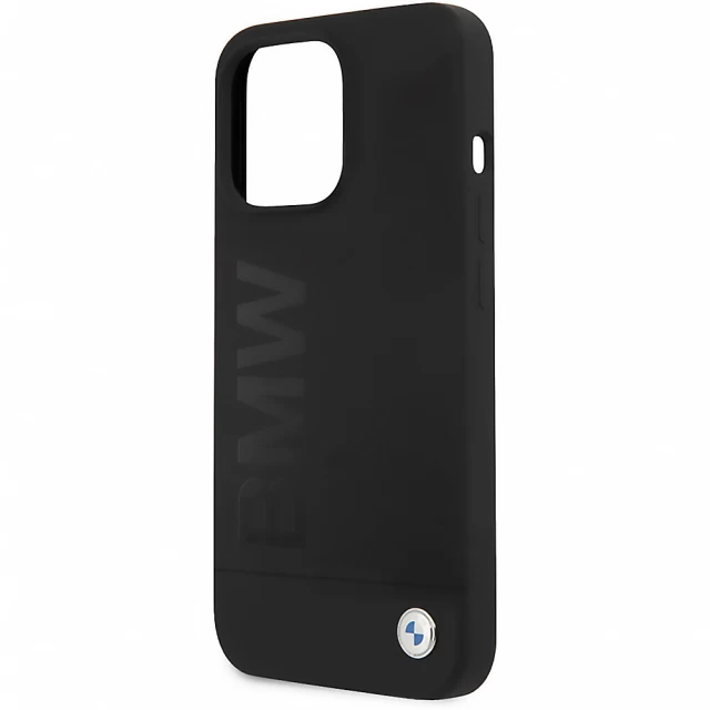 Чехол BMW Silicone Signature Logo для iPhone 13 | 13 Pro Black with MagSafe (BMHMP13LSLBLBK)