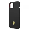 Чехол Ferrari Silicone Metal Logo для iPhone 14 Black with MagSafe (FEHMSIP14SBK)