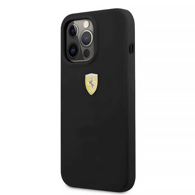 Чехол Ferrari Silicone для iPhone 13 | 13 Pro Black with MagSafe (FESSIHMP13LBK)