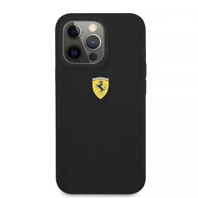 Чохол Ferrari Silicone для iPhone 13 | 13 Pro Black with MagSafe (FESSIHMP13LBK)