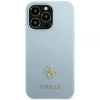 Чехол Guess Saffiano 4G Small Metal Logo для iPhone 13 Pro Blue (GUHCP13LPS4MB)