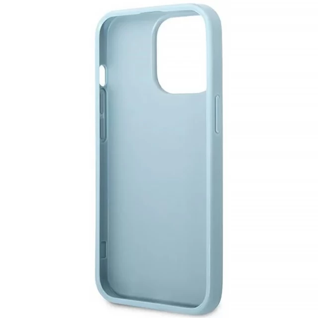 Чехол Guess Saffiano 4G Small Metal Logo для iPhone 13 Pro Blue (GUHCP13LPS4MB)