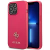 Чохол Guess Saffiano 4G Small Metal Logo для iPhone 13 Pro Pink (GUHCP13LPS4MF)