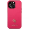 Чохол Guess Saffiano 4G Small Metal Logo для iPhone 13 Pro Pink (GUHCP13LPS4MF)