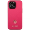 Чехол Guess Saffiano 4G Small Metal Logo для iPhone 13 Pro Pink (GUHCP13LPS4MF)