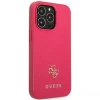 Чехол Guess Saffiano 4G Small Metal Logo для iPhone 13 Pro Pink (GUHCP13LPS4MF)