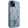 Чехол-бумажник Guess 4G Triangle Logo Cardslot для iPhone 13 Blue (GUHCP13MP4TPB)