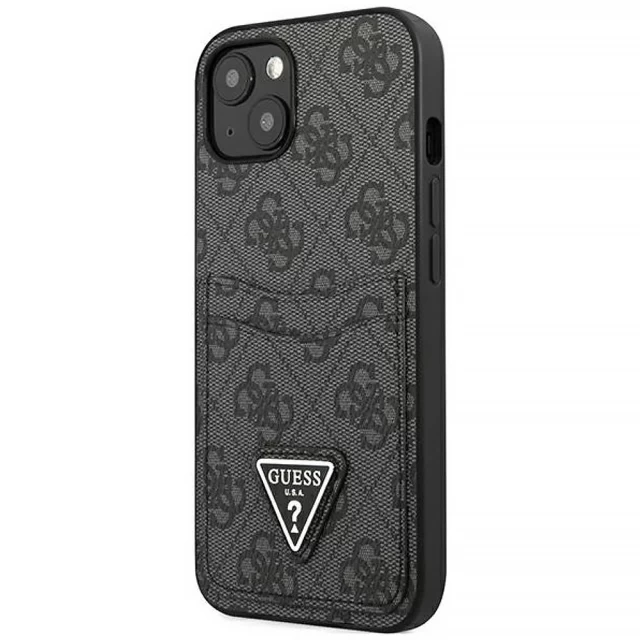 Чохол-гаманець Guess 4G Triangle Logo Cardslot для iPhone 13 Black (GUHCP13MP4TPK)