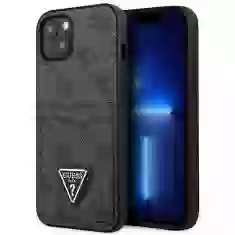 Чохол-гаманець Guess 4G Triangle Logo Cardslot для iPhone 13 Black (GUHCP13MP4TPK)
