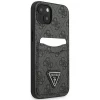 Чехол-бумажник Guess 4G Triangle Logo Cardslot для iPhone 13 mini Black (GUHCP13SP4TPK)