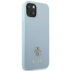 Чехол Guess Saffiano 4G Small Metal Logo для iPhone 13 mini Blue (GUHCP13SPS4MB)