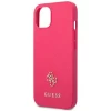 Чохол Guess Saffiano 4G Small Metal Logo для iPhone 13 mini Pink (GUHCP13SPS4MF)