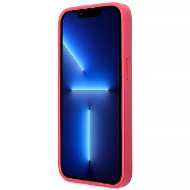 Чохол Guess Saffiano 4G Small Metal Logo для iPhone 13 Pro Max Pink (GUHCP13XPS4MF)