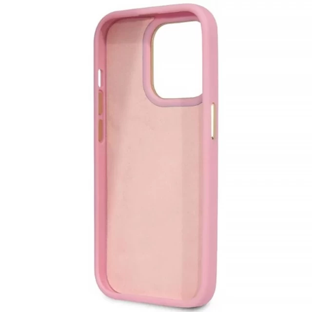 Чохол Guess Croco Collection для iPhone 14 Pro Pink (GUHCP14LHGCRHP)