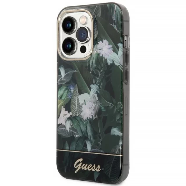 Чохол Guess Jungle Collection для iPhone 14 Pro Max Green (GUHCP14XHGJGHA)