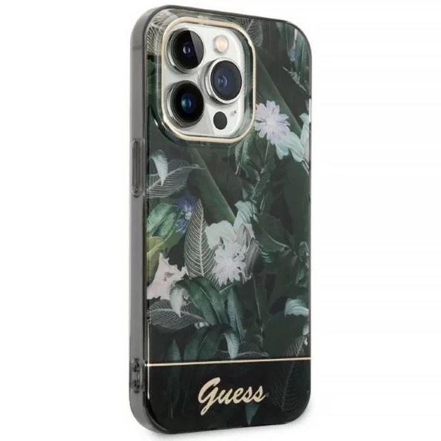 Чохол Guess Jungle Collection для iPhone 14 Pro Max Green (GUHCP14XHGJGHA)