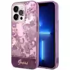 Чехол Guess Porcelain Collection для iPhone 14 Pro Max Fuschia (GUHCP14XHGPLHF)