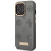 Чехол Guess Peony Logo Plate для iPhone 13 Pro Grey with MagSafe (GUHMP13LSAPSTG)