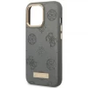 Чохол Guess Peony Logo Plate для iPhone 13 Pro Grey with MagSafe (GUHMP13LSAPSTG)