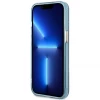 Чехол Guess Gold Outline Translucent для iPhone 13 Blue with MagSafe (GUHMP13MHTCMB)