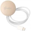Чехол с зарядным устройством Guess Marble + Charger Set для iPhone 14 Pro White with MagSafe (GUBPP14LHMEACSH)