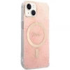 Чехол с зарядным устройством Guess 4G Print + Charger Set для iPhone 14 Plus Pink with MagSafe (GUBPP14MH4EACSP)