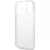 Чехол с зарядным устройством Guess Marble + Charger Set для iPhone 14 Plus White with MagSafe (GUBPP14MHMEACSH)