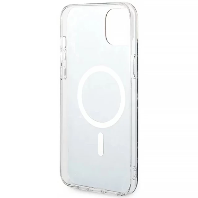 Чехол с зарядным устройством Guess Marble + Charger Set для iPhone 14 Plus Black with MagSafe (GUBPP14MHMEACSK)