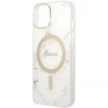 Чехол с зарядным устройством Guess Marble + Charger Set для iPhone 14 White with MagSafe (GUBPP14SHMEACSH)