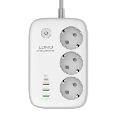 Розумний мережевий подовжувач LDNIO WIFI SMART POWER STRIP 2500W 10A PD 30W (SEW3452)