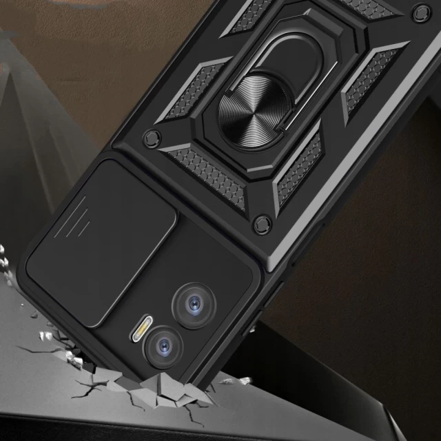 Чохол Tech-Protect Camshield Pro для Motorola Moto E22 | E22i Black (9490713931929)