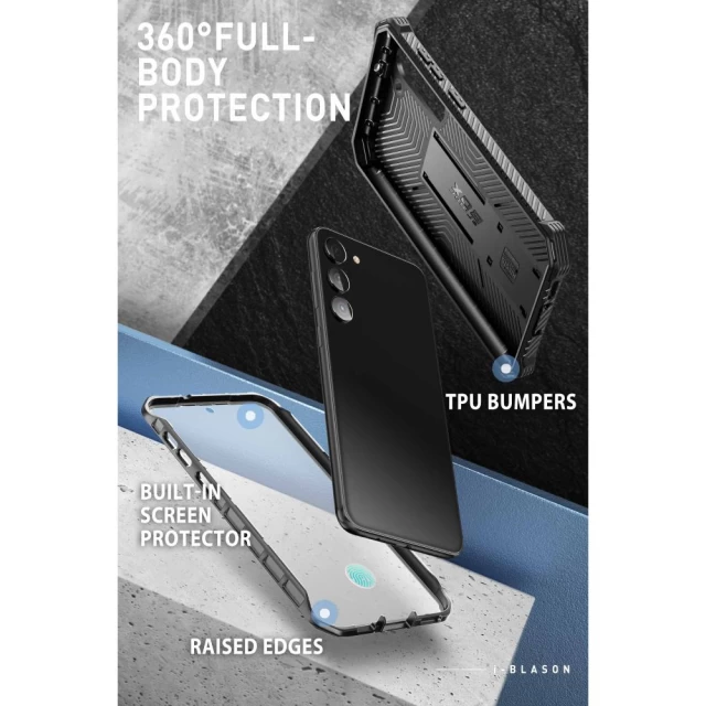 Чохол і захисне скло Supcase IBLSN ArmorBox 2-Set для Samsung Galaxy S23 Black (843439121263)