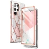 Чехол и защитное стекло Supcase Cosmo для Samsung Galaxy S23 Ultra Marble Pink (843439121461)