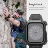Чехол и ремешок Spigen Tough Armor Pro для Apple Watch 7 | 8 45 mm Metal Black (ACS05237)
