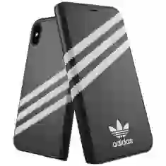 Чехол-книжка Adidas OR Booklet Case PU для iPhone XS | X Black White (32810)