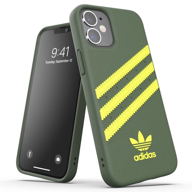 Чехол Adidas OR Moulded Case PU для iPhone 12 mini Green (42253)