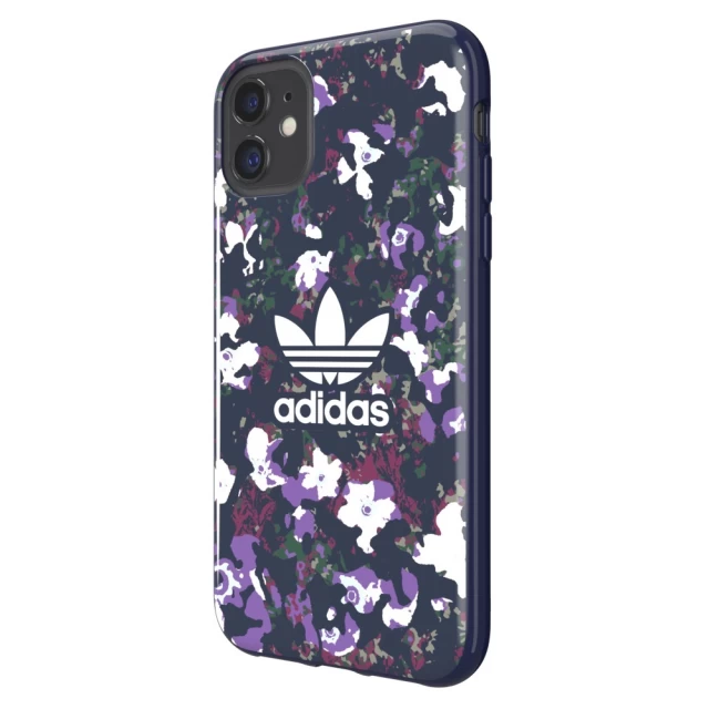 Чехол Adidas OR Snap Case Flower AOP для iPhone 11 Collegiate Navy Active Purple (40548)