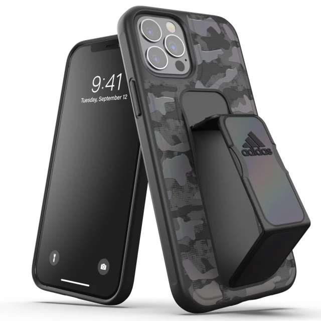 Чехол Adidas SP Grip Case Camo для iPhone 12 | 12 Pro Black (42452)