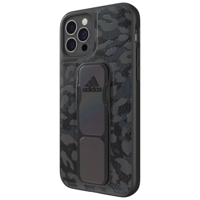 Чехол Adidas SP Grip Case Leopard для iPhone 12 | 12 Pro Black Grey (43717)