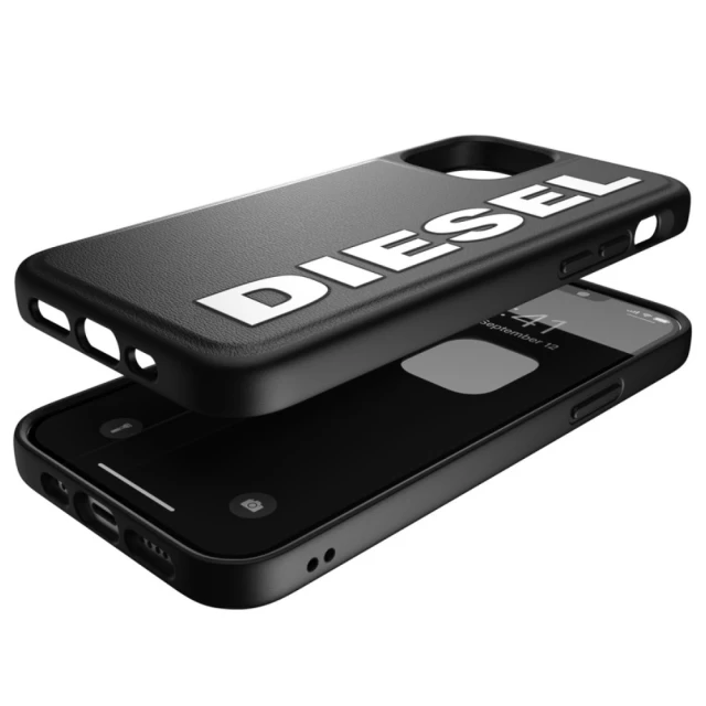 Чехол Diesel Moulded Case Core для iPhone 12 | 12 Pro Black White (42492)