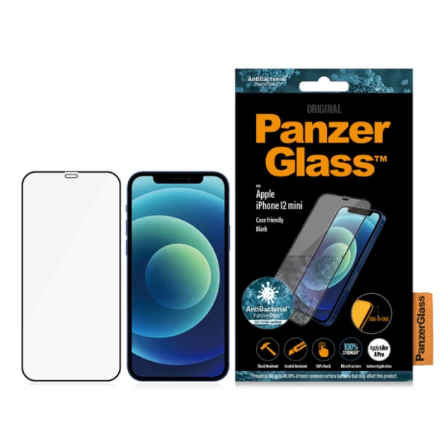 Захисне скло PanzerGlass Pro Super Plus для iPhone 12 mini Black (PRO2710)